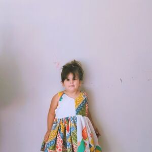 Colorful Kids Patchwork Dress